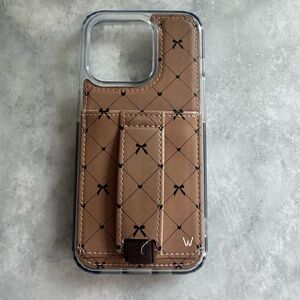 Walli Bow iPhone 15 Pro Case with Card Holder